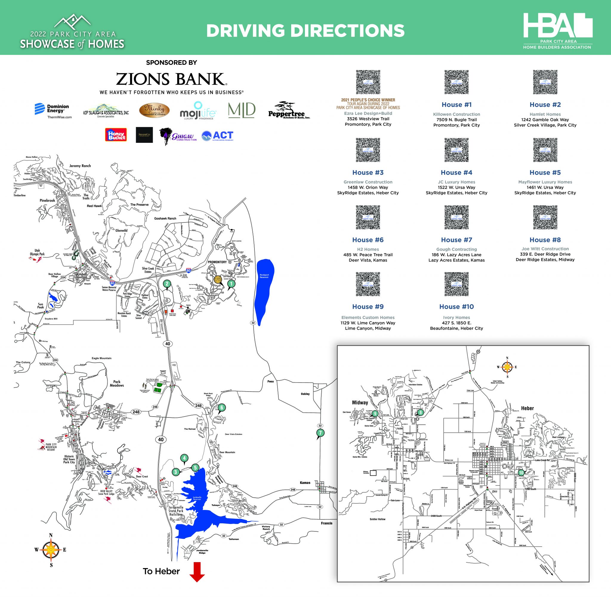 Showcase Map Park City Showcase of Homes